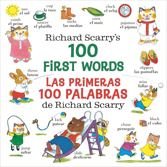 Richard Scarry's 100 First Words/Las primeras 100 palabras de Richard Scarry cover image