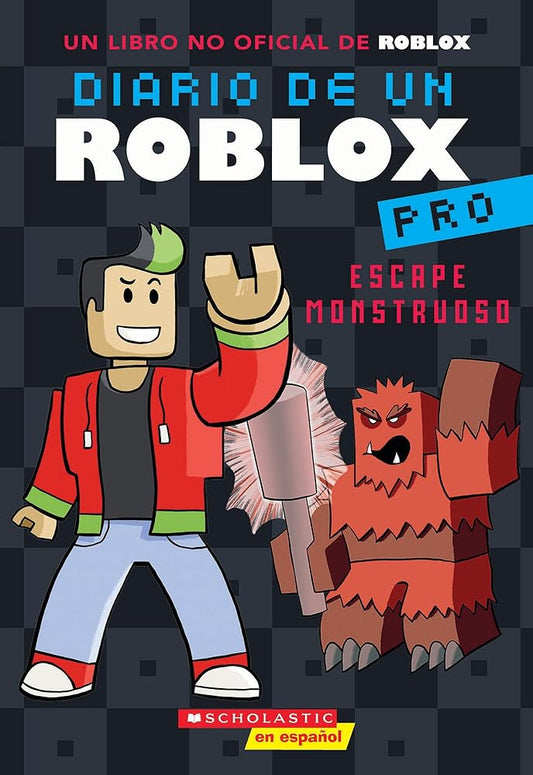Diario de un Roblox Pro #1: Escape Monstruoso (Diary of a Roblox Pro #1: Monster Escape) (Spanish Edition) cover image