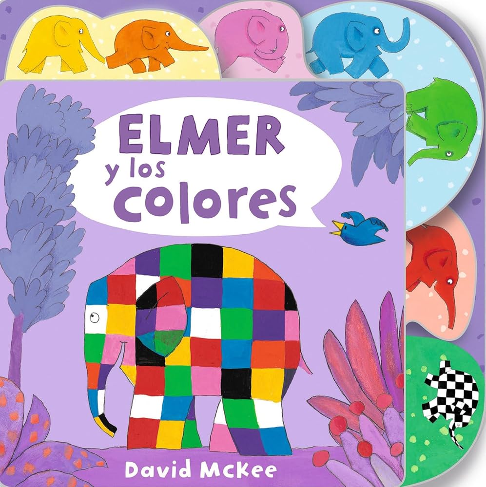 Elmer. Libro de cartón - Elmer y los colores: Tabbed Board Book (Pequeñas manitas) cover image